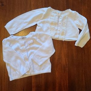 6 month Carter's baby girl sweaters